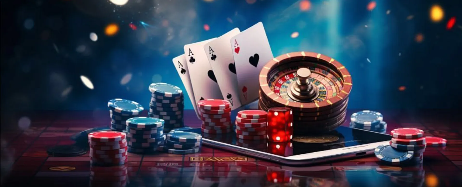 Live Casino Dealer with 777 branding and chips